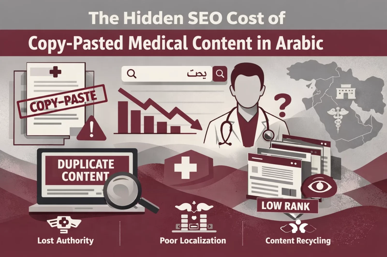 Copy-Pasted Medical Content in Arabic