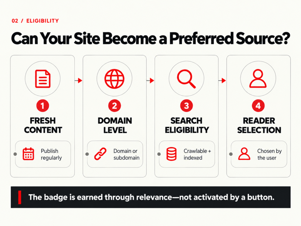 google preferred sources seo