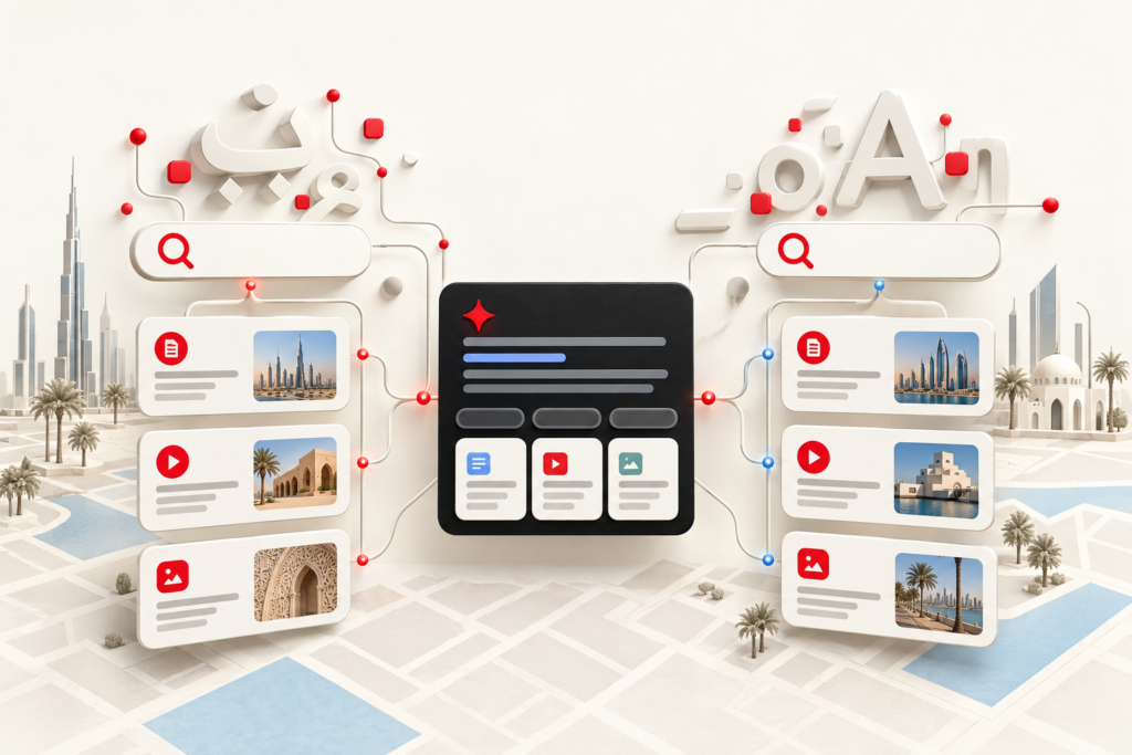 Arabic vs english ai overviews